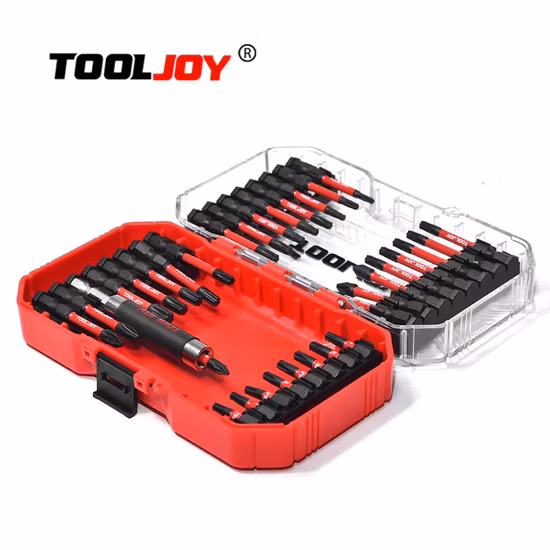 33PCS Chave de fenda Broca Conjunto de ferramentas mecânicas com chave de fenda magnética de cabeça dupla Broca Conjunto de bits